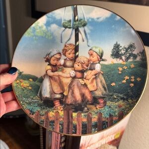 Hummel Decorative Plate with Children and Nature Scene